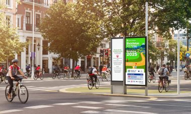 Cyclists ride diverse bikes on new Spanish city bike lanes