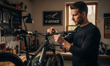 ajustar v brake bicicleta taller