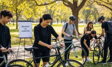 ajustar asiento bicicleta