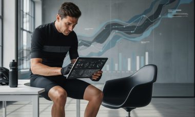 ciclista tecnología digital